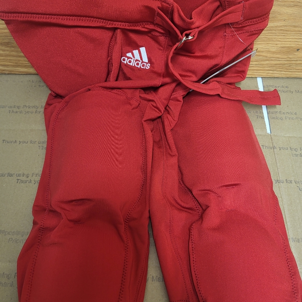 Adidas Climalite 7 Pad Football Pants With Belt Men Size Medium NWT